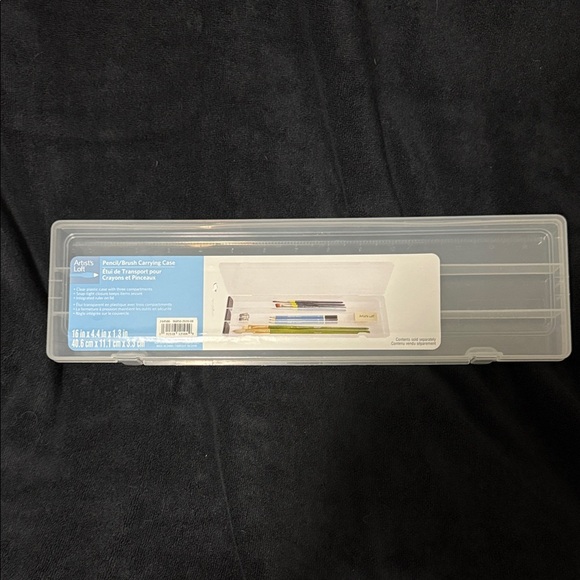 Artists Loft Other - Clear Pencil and Brush Carrying Case